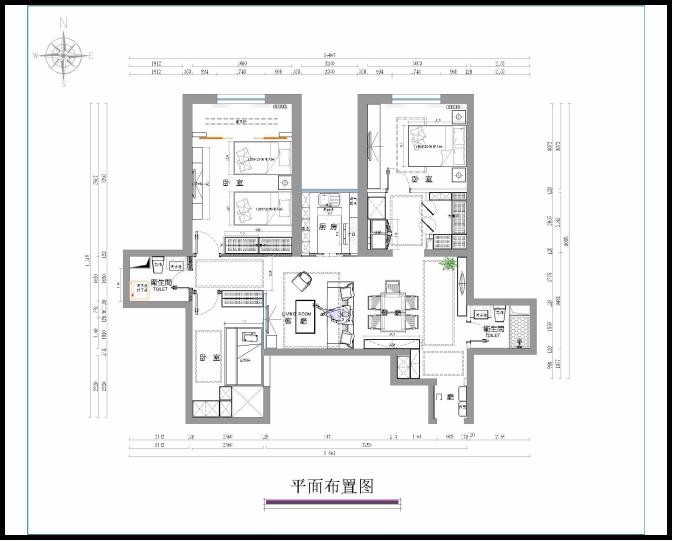 宣興大廈新中式風(fēng)格戶型圖裝修效果圖