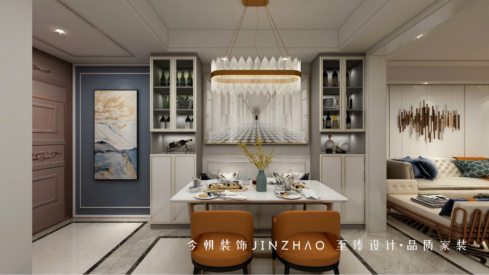 白金漢府現(xiàn)代簡約風格餐廳裝修效果圖